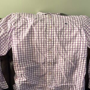 Vineyard Vines Lavender Plaid Shirt